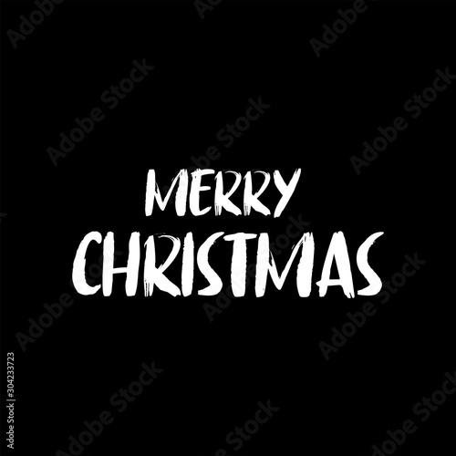 Merry christmas vector text. Lettering Xmas design. Typography for Holiday Greeting banner or card.