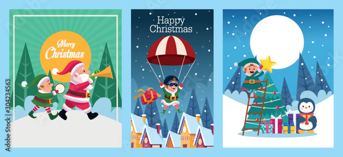 bundle of merry christmas cards