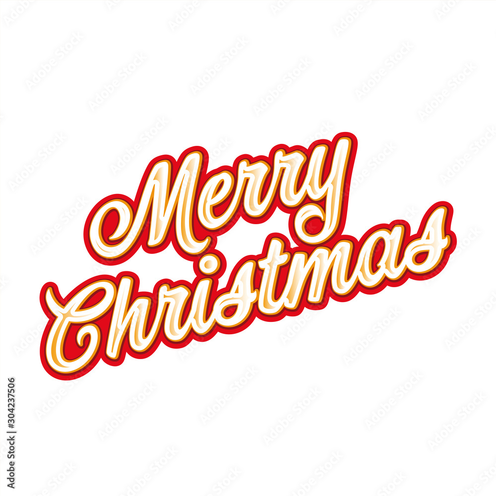 Merry Christmas Greetings Card sign