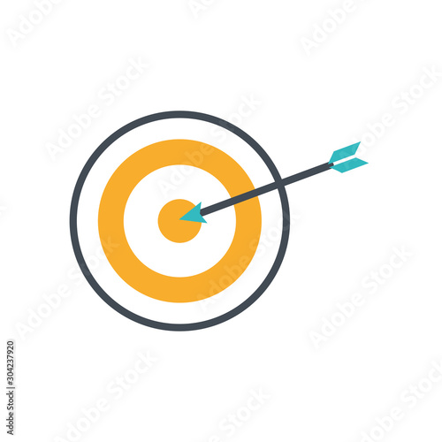 target arrow success isolated icon