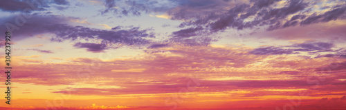Beautiful sunset sky for background. © DoubletreeStudio