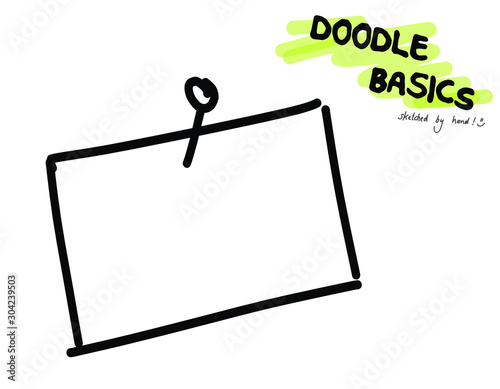 Doodle Sketchnote Template for Workshops, Seminar, Flipchart and Graphic Recording