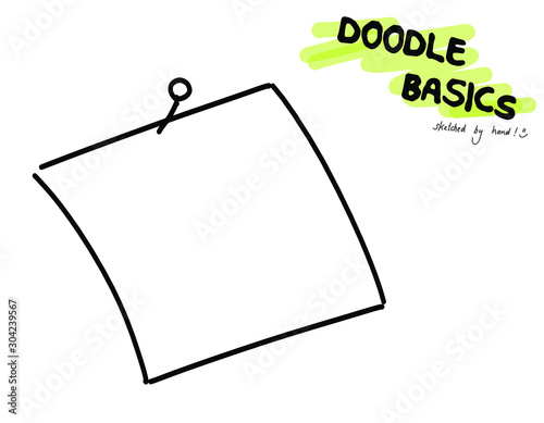 Doodle Sketchnote Template for Workshops, Seminar, Flipchart and Graphic Recording