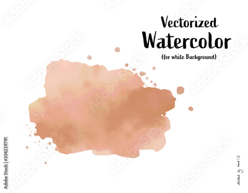 handgemalte, vektorisierte Watercolor Aquarelle Splash, Wasserfarbe Aquarellspritzer