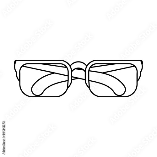 eyeglasses optical accessory isolated icon