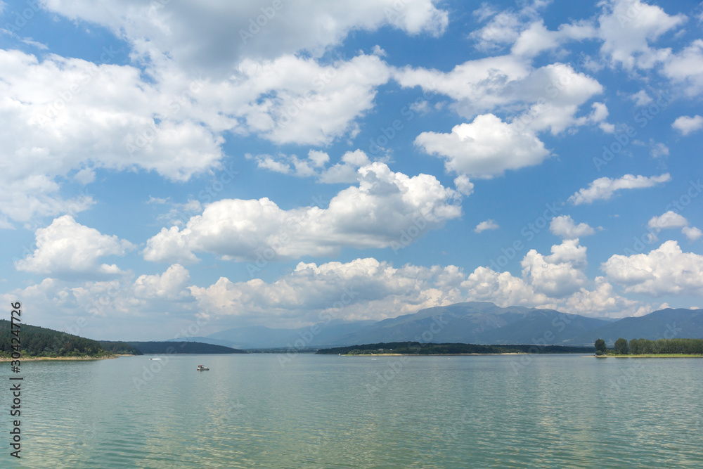 Landscape from dam of Koprinka Reservoir, Bulgaria Landscape from dam of Koprinka Reservoir, Bulgaria