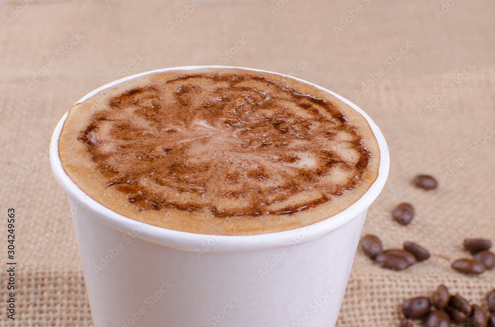 Cappuccino made in Colombia - coffee beans Cappuccino made in Colombia - coffee beans