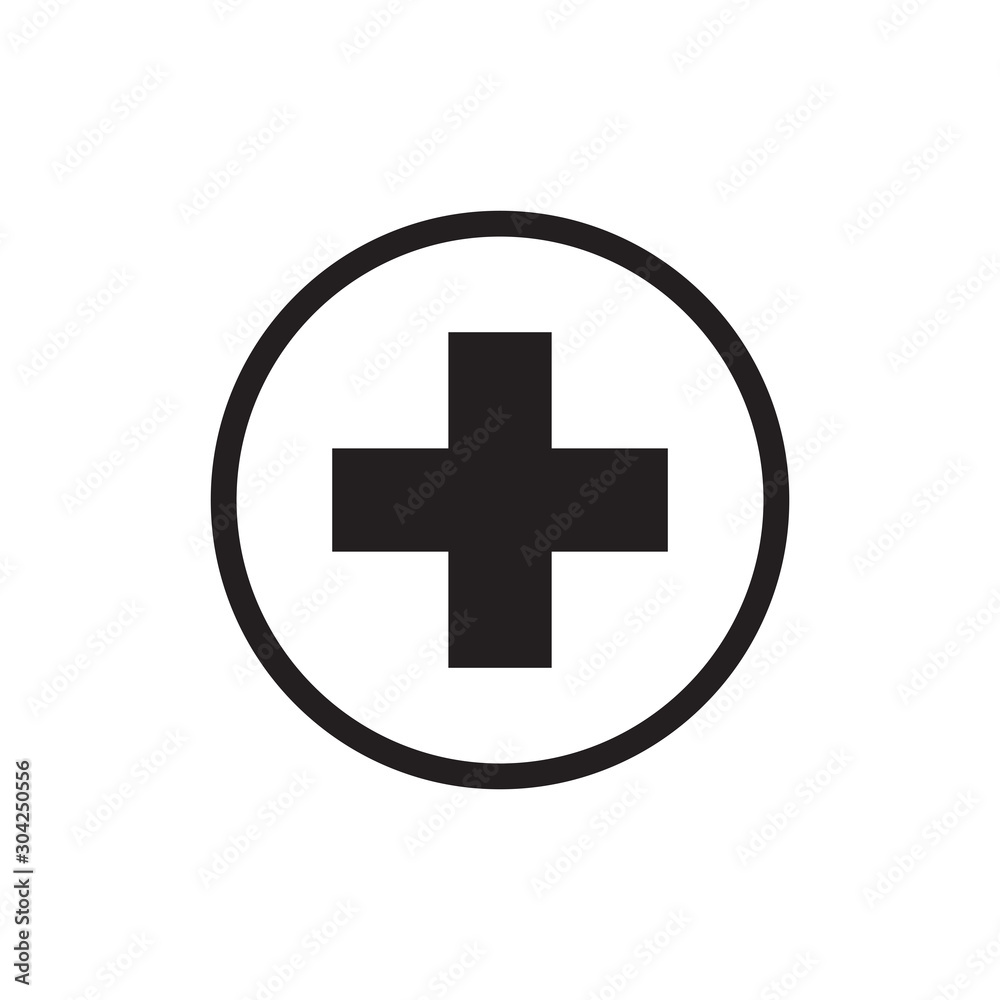 first aid box icon logo collection