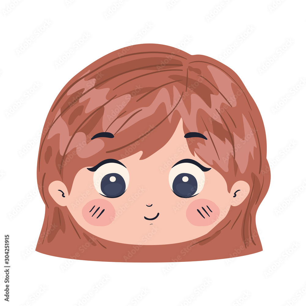 Isolated girl cartoon vector design Isolated girl cartoon vector design