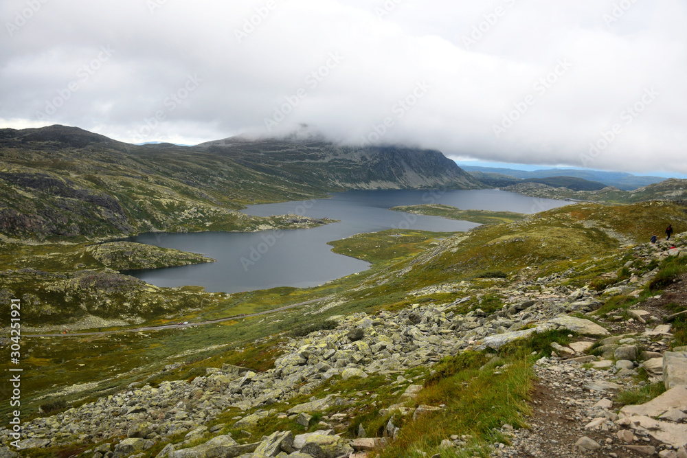 Lake at the Foot of Mt. Gausta (Gaustatoppen), Norway