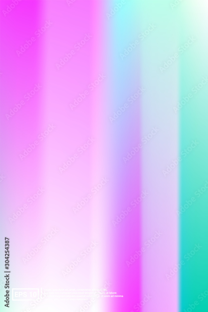 Holographic, Blur, Foil Hologram. Pastel Color. 