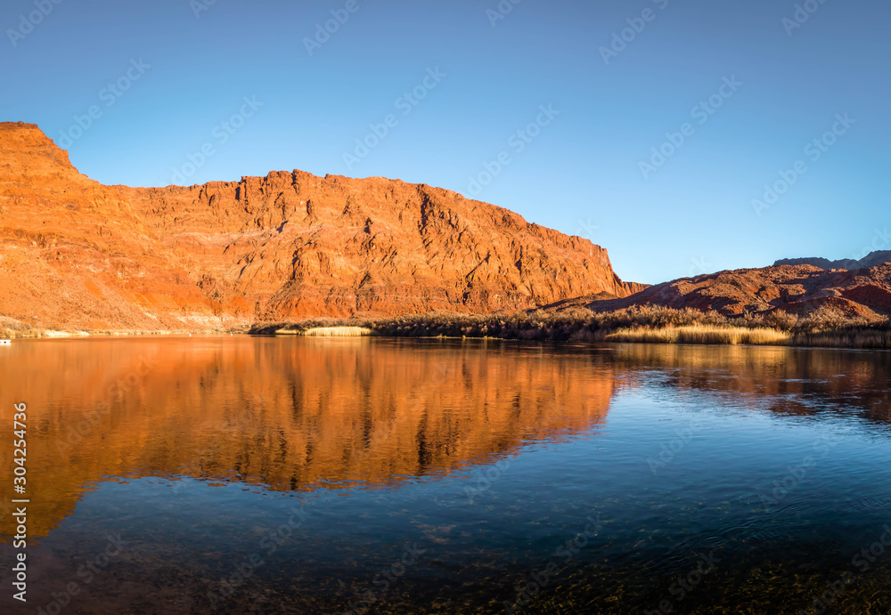 Marble Canyon with a Water Reflection