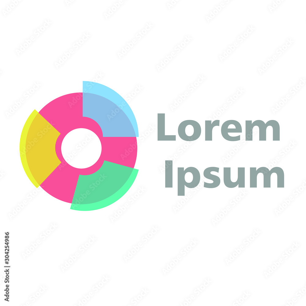 Pie Chart icon or logo in modern flat style. High quality black pictogram for web site design and mobile apps Pie Chart icon or logo in modern flat style. High quality black pictogram for web site design and mobile apps