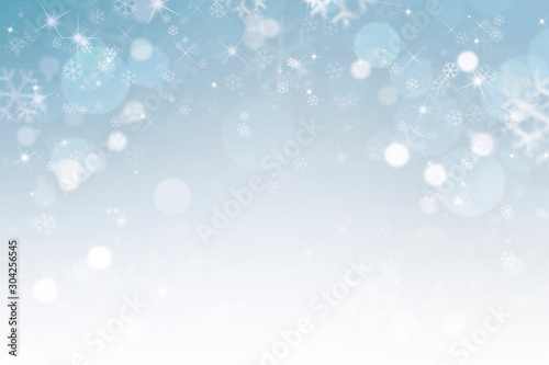 abstract winter background with snowflakes  Christmas background with heavy snowfall  snowflakes in the sky