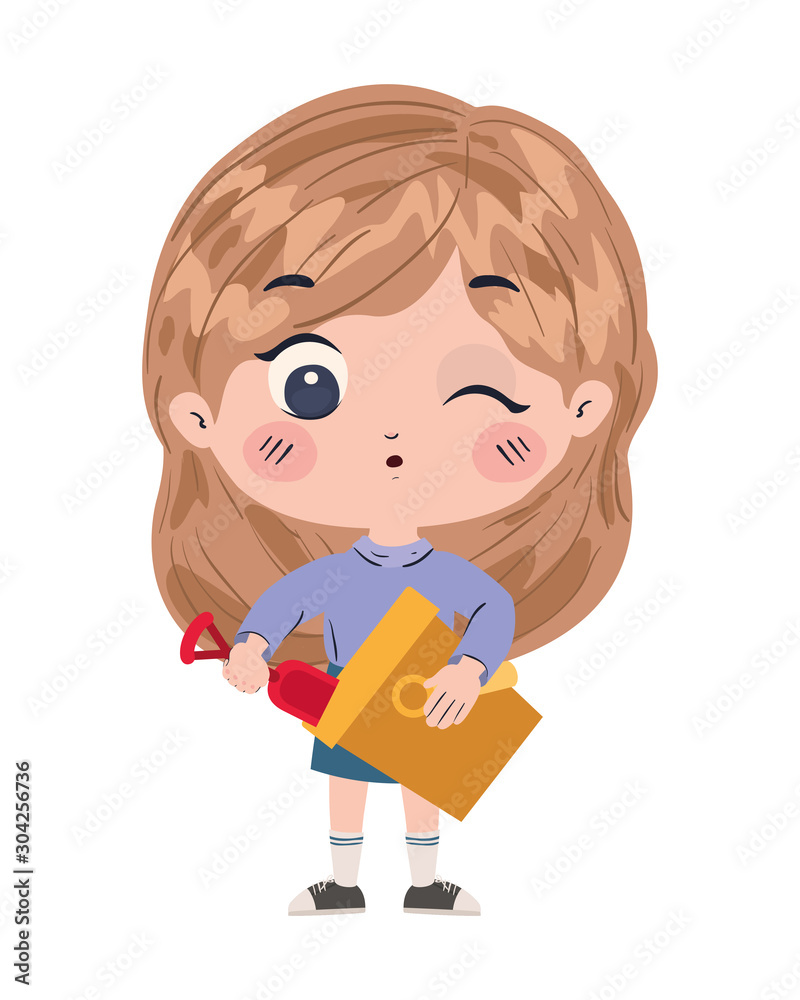 Isolated girl cartoon vector design Isolated girl cartoon vector design