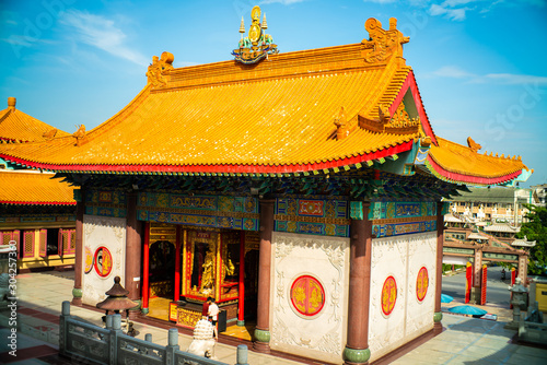 Wat Boromracha Kanchanapisek Anusorn Chinese architecture buddhism temple style photo