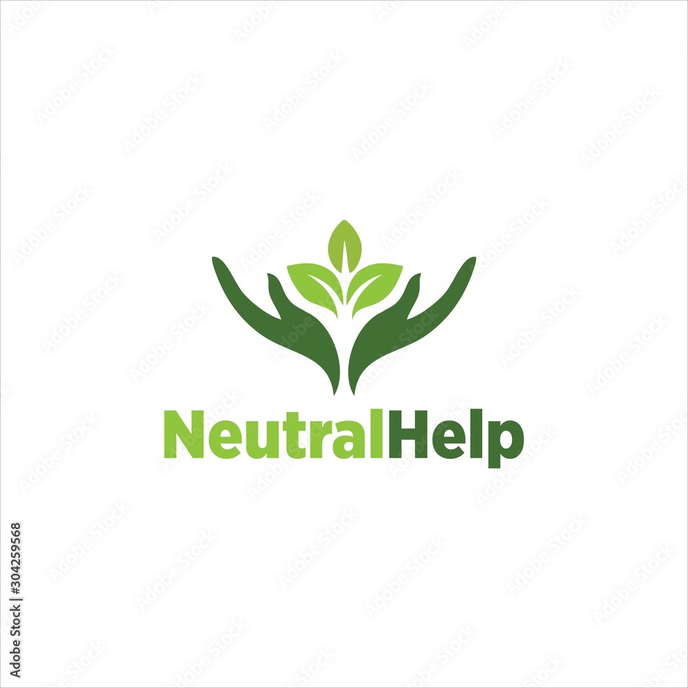 Natural help logo simple medical