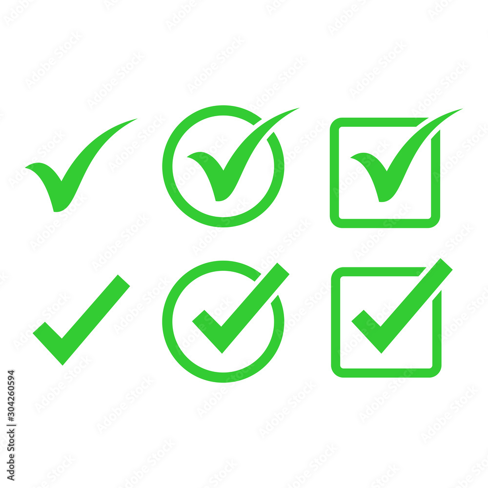 check mark icon set vector design symbol check mark icon set vector design symbol