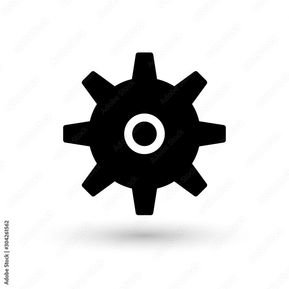 Gear vector icon, cogwheel pictogram. Settings symbol. Gear vector icon, cogwheel pictogram. Settings symbol.