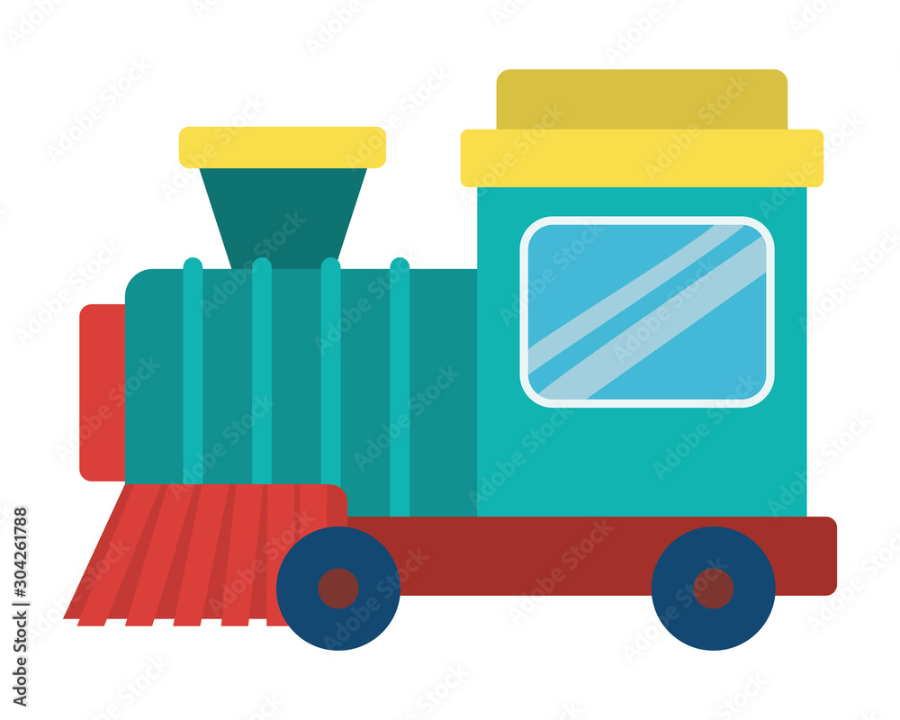 Isolated train toy vector design Isolated train toy vector design