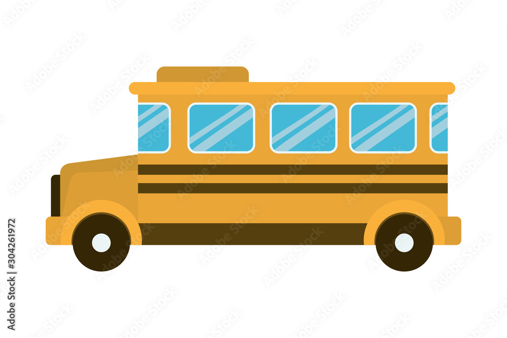 Isolated school bus vector design