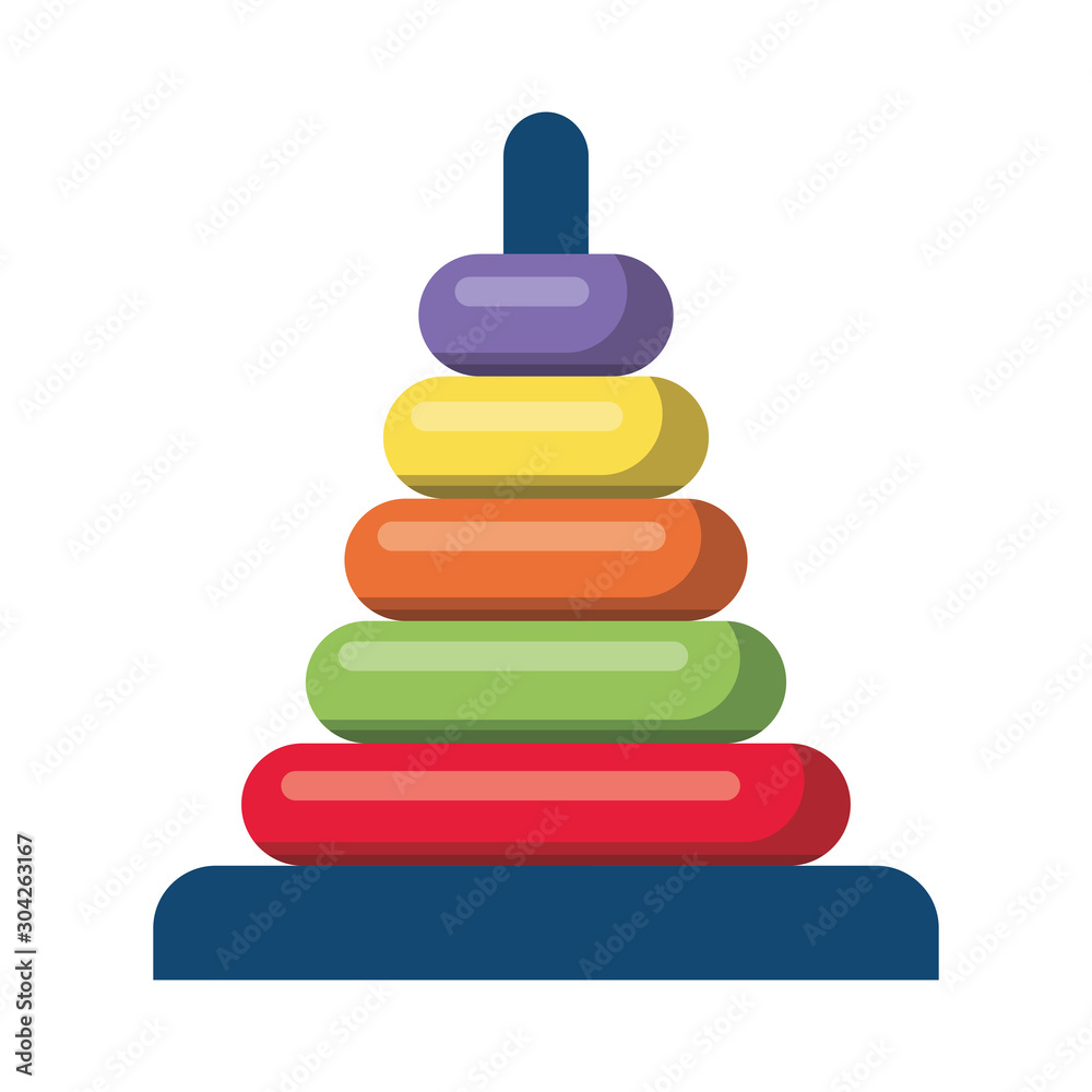 Isolated pyramid toy vector design Isolated pyramid toy vector design
