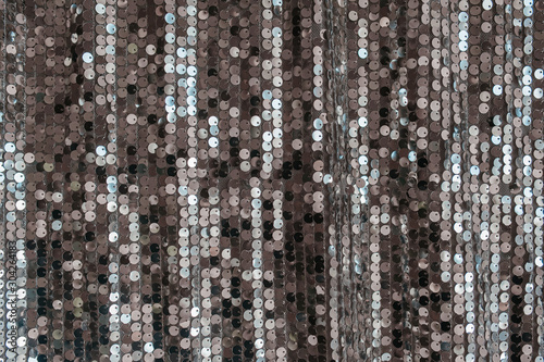 Принти на полотні uniform silver fabric background with shiny sequins
