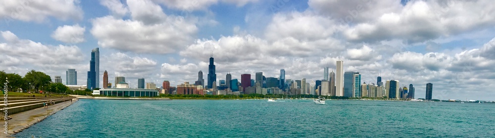 Chicago wide skyline Chicago wide skyline