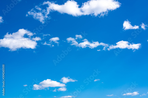 Blue sky with white clouds