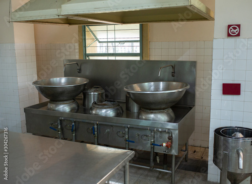 Gas stove in Ho Chi Minh Palace Kitchen Gas stove