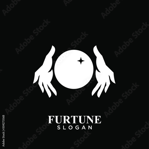 fortune teller logo icon design vector illustration
