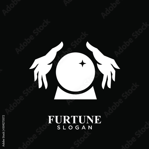 fortune teller logo icon design vector illustration