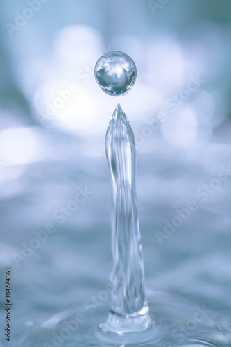 Water drop collision form
