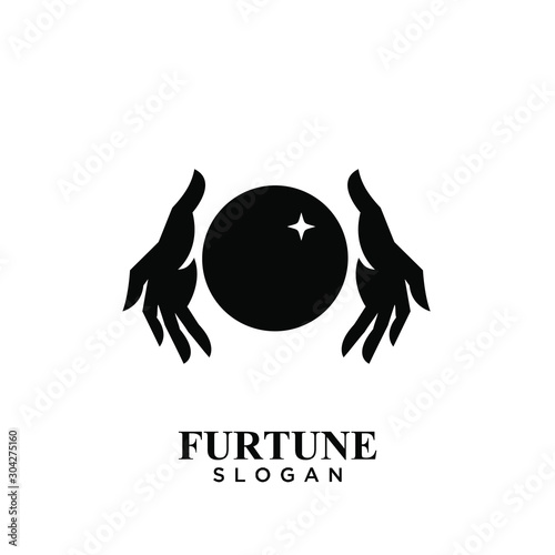 fortune teller logo icon design vector illustration