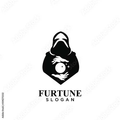 fortune teller logo icon design vector illustration