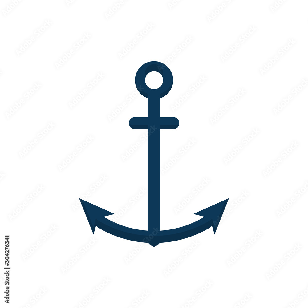 Isolated anchor icon vector design Isolated anchor icon vector design