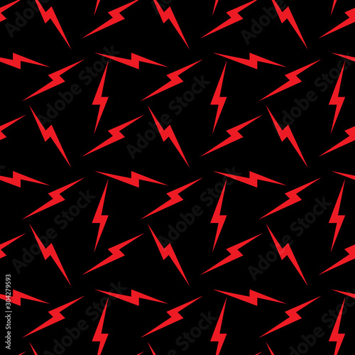 Thunder striking signs seamless pattern vector