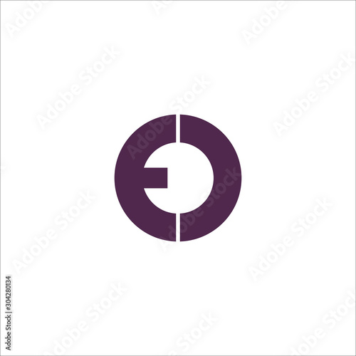letter eo or oe logo vector design templates photo