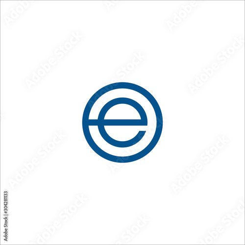 Initial letter eo or oe logo vector design templates photo