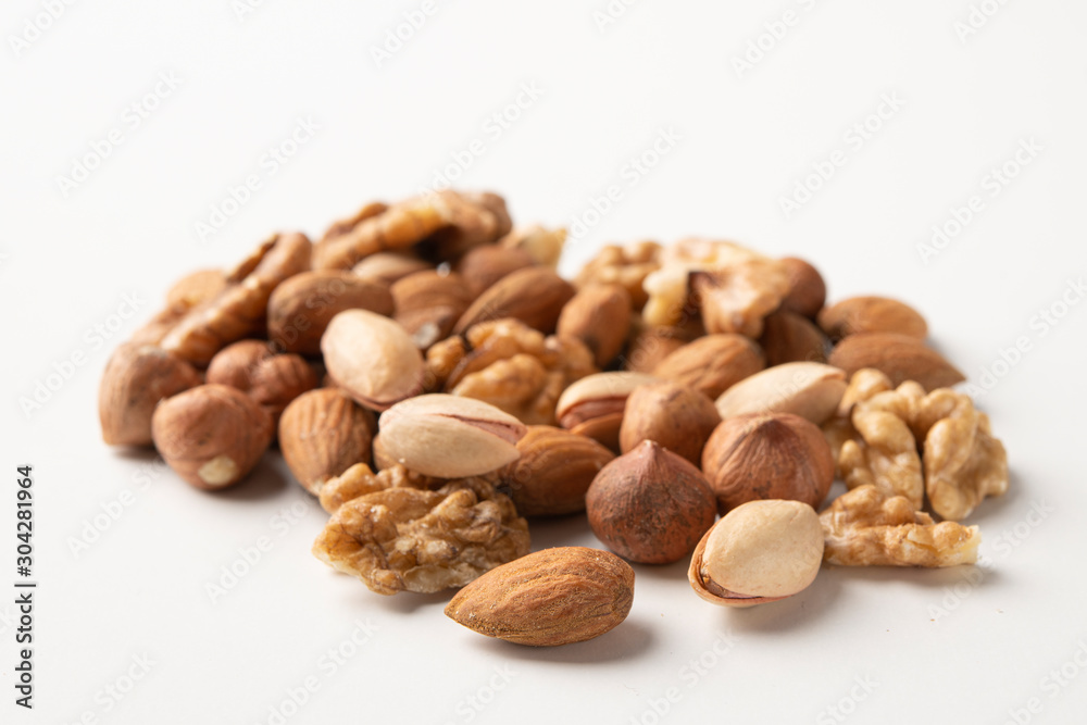 Close up mixed nuts Close up mixed nuts