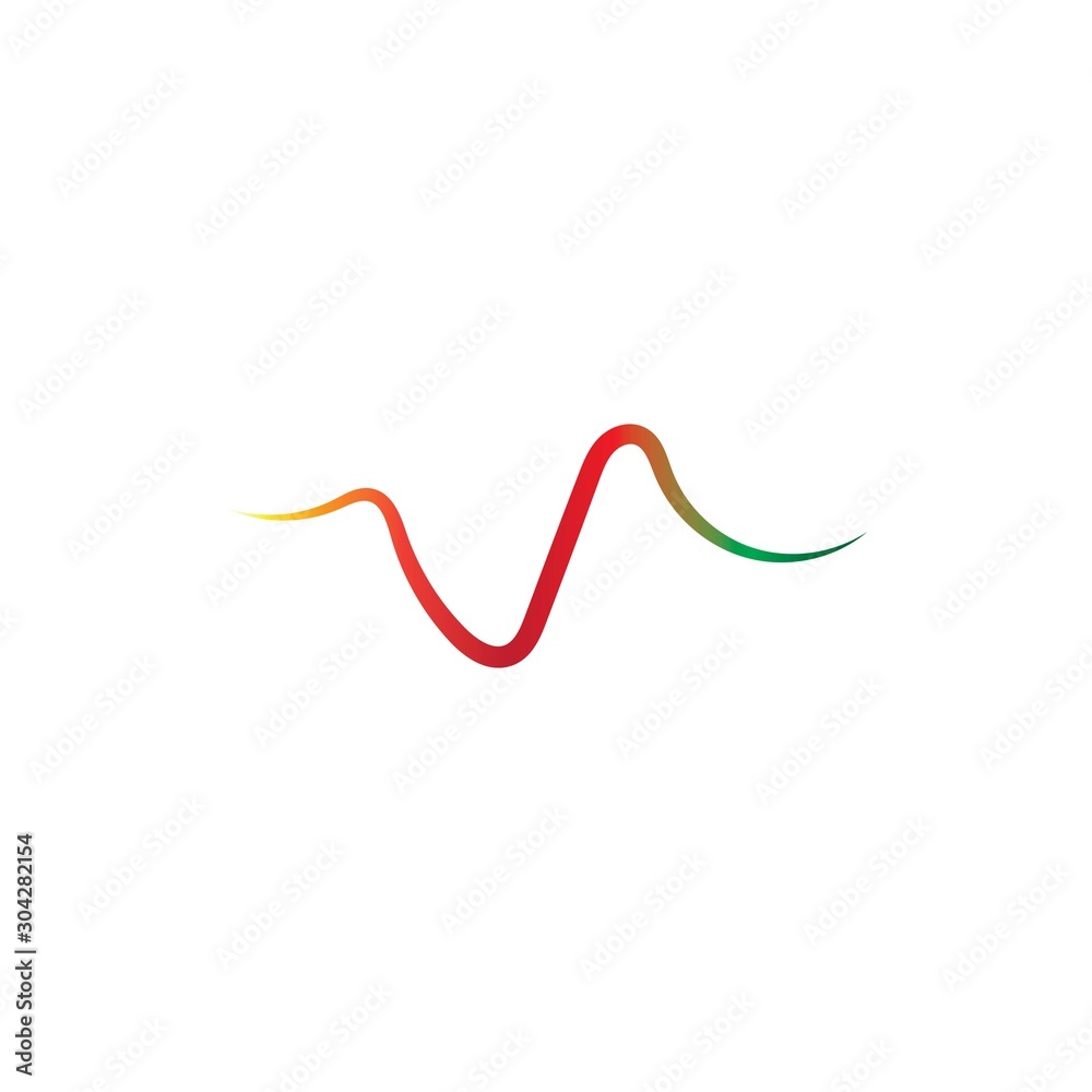 Sound waves vector illustration design Sound waves vector illustration design