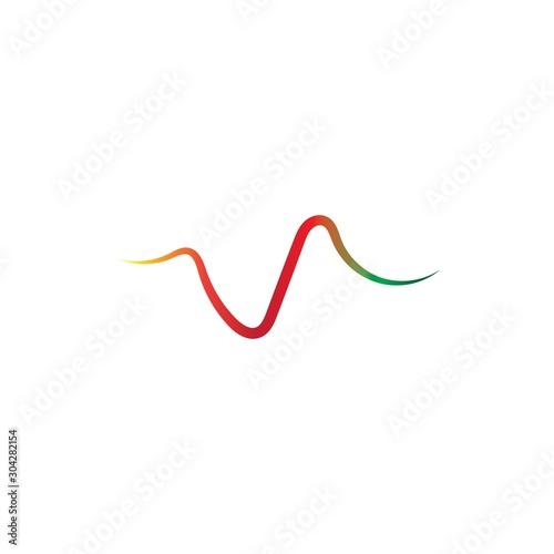 Sound waves vector illustration design