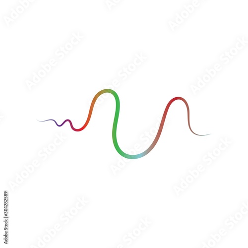 Sound waves vector illustration design