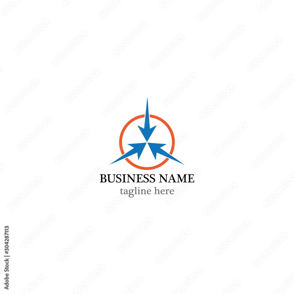 Arrows vector illustration icon logo template design Arrows vector illustration icon logo template design