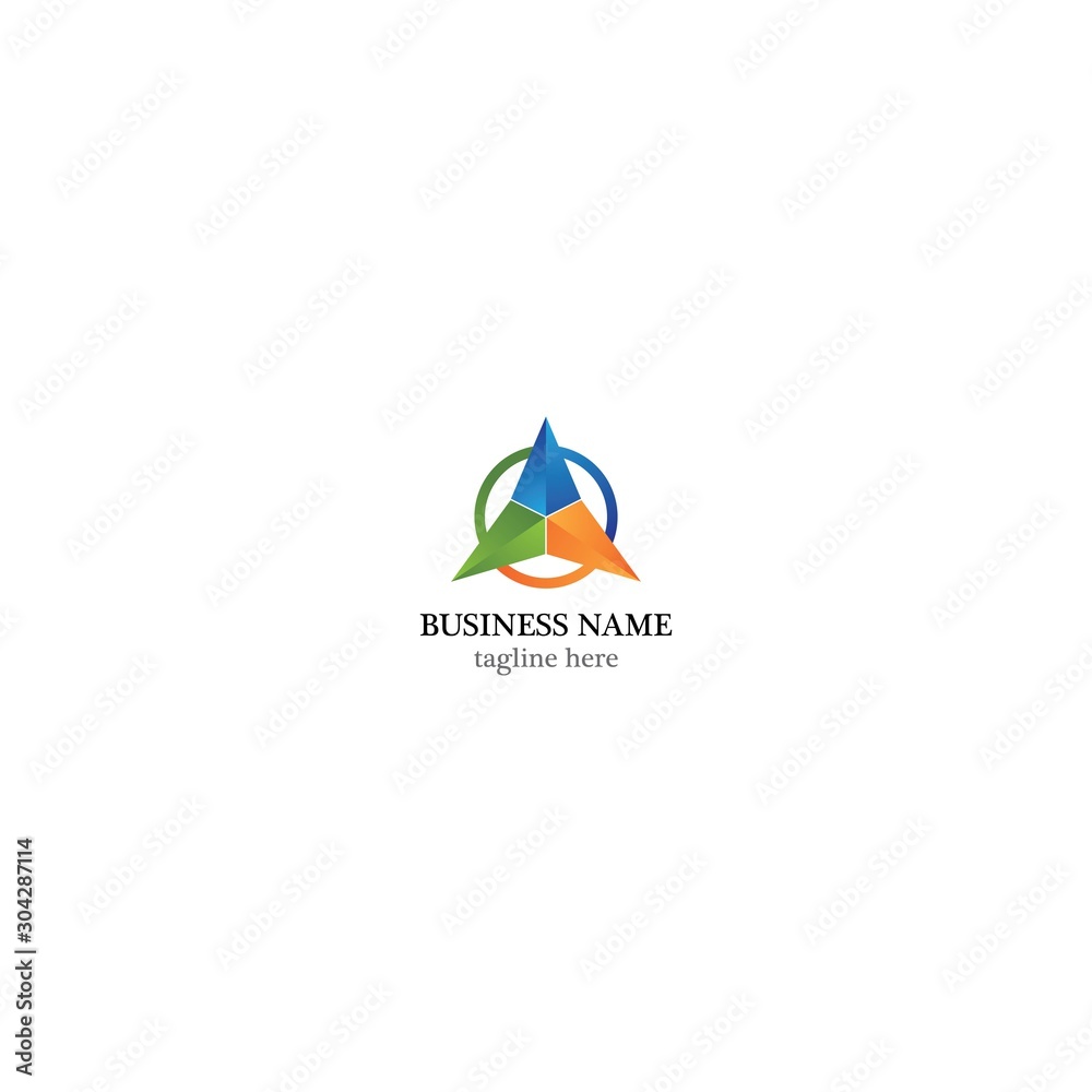 Triangle logo template icon design Triangle logo template icon design