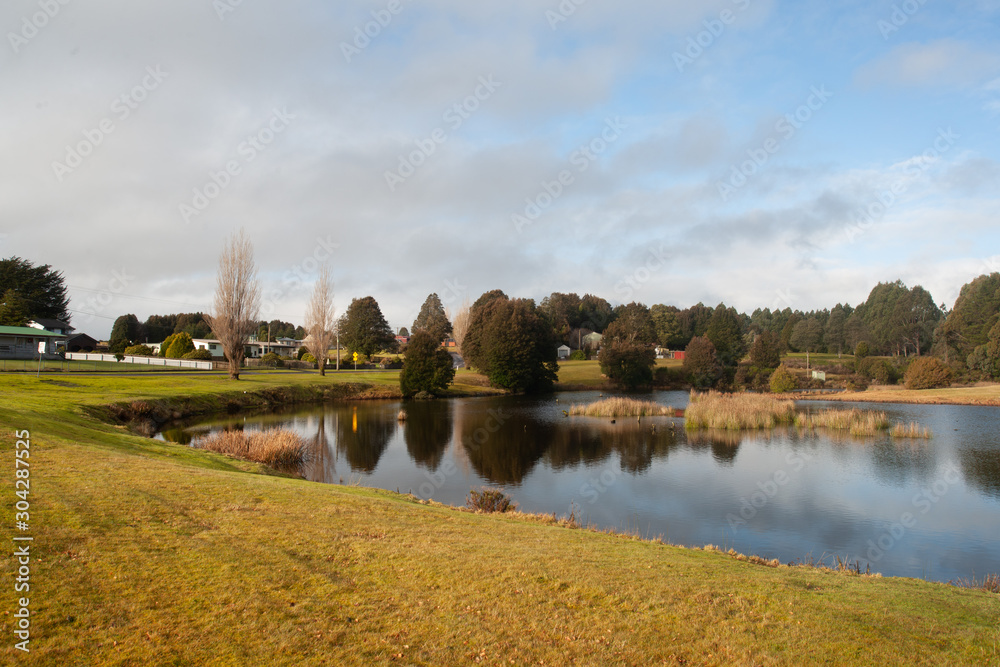 landscape with river. Waratah Tasmania 