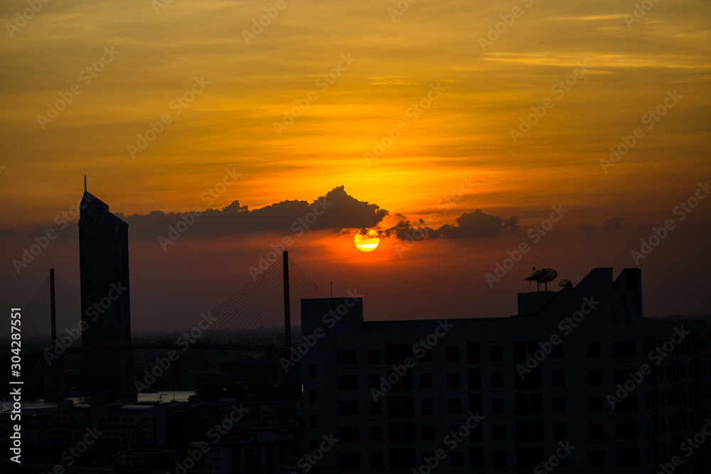 panoramic high-angle evening background of the city view,with natural beauty and blurred sunsets in the evening and the wind blowing all the time,showing the distribution of city center accommodation panoramic high-angle evening background of the city view,with natural beauty and blurred sunsets in the evening and the wind blowing all the time,showing the distribution of city center accommodation