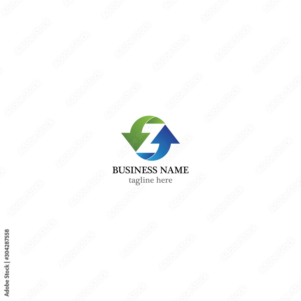 Arrows vector illustration icon logo template design Arrows vector illustration icon logo template design