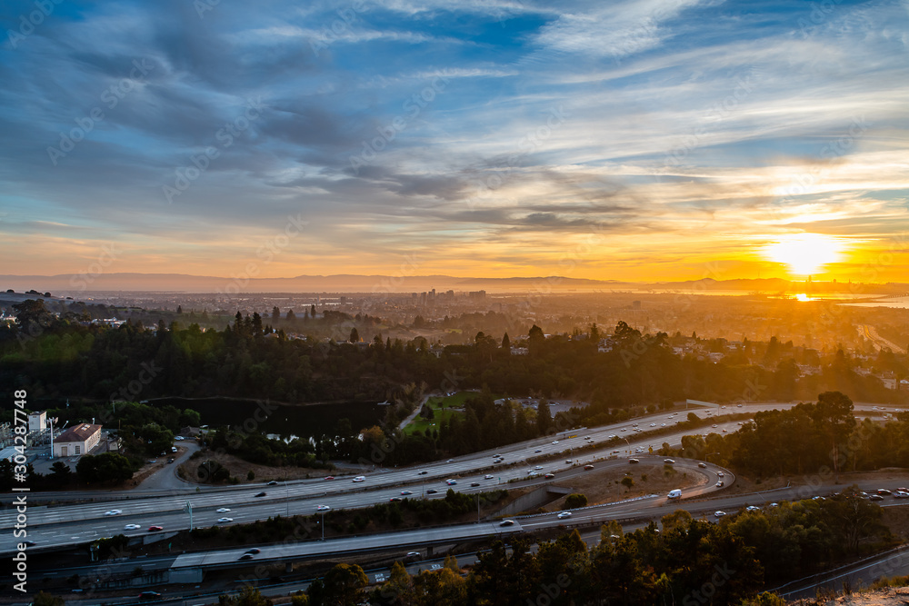 Autumn Sunset over the San Francisco Bay Area Autumn Sunset over the San Francisco Bay Area