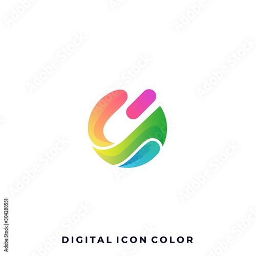 Free Download Abstract Sphere Dimensional Modern Icon Vector Template - GFXLoad